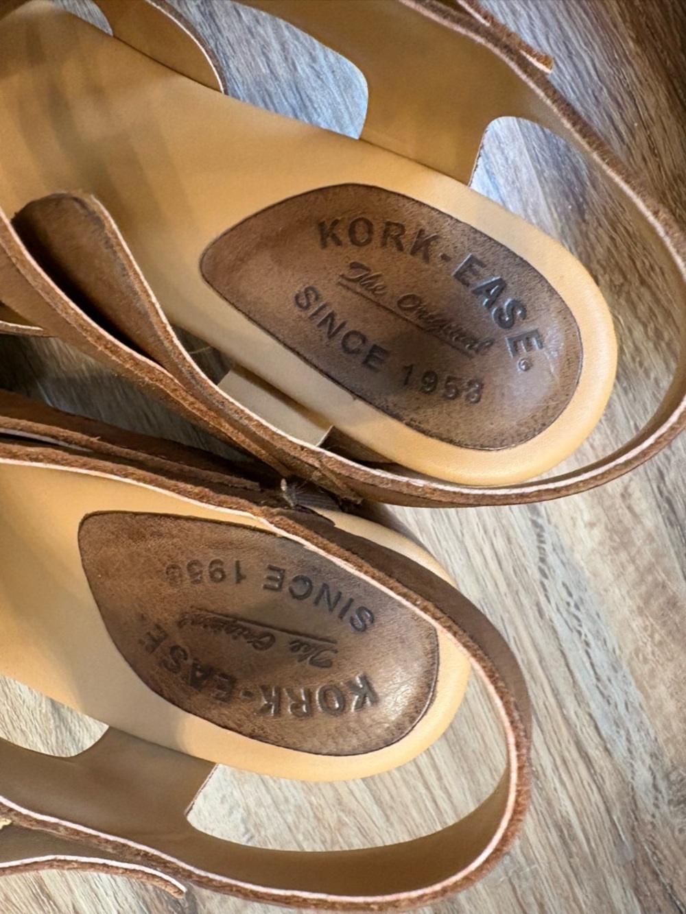 LIKE NEW Kork-Ease Macey Ankle Strap Sandal Leather Size 8 - Picture 13 of 13